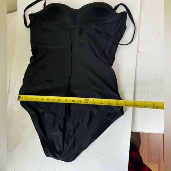 Christina NEW 1 PC Swimsuit Waist Minimizer Ruched Padded Slim Remove Straps 16 - Picture 12 of 16